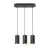 SLV Asto Aluminium Black | Suitable for 3x GU10