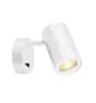 SLV Enola B Wall Light Aluminium White | Suitable for 1x GU10 